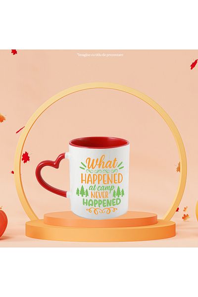 StoryGift Romania Mug with fir trees for those who prefer to go camping with a message in English c, Cu, STG