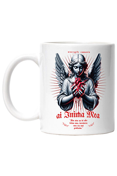 StoryGift Romania Cana Inger - Ai Inima Mea, Cadou, Indredere, 330ml, Ceramic...