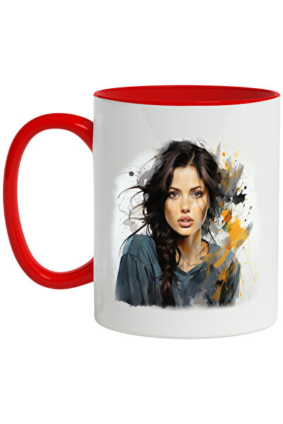 StoryGift Romania Cana Cu Angelina Jolie, Actrita Celebra, Artist, Hollywood,, Multicolor 330 Ml, , Cu ,stg