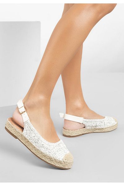 B T Shoes Maripia Women's White Espadrilles