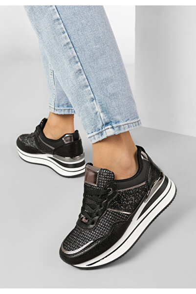 B T Shoes Sneakers Cu Platforma Hanifa Negri