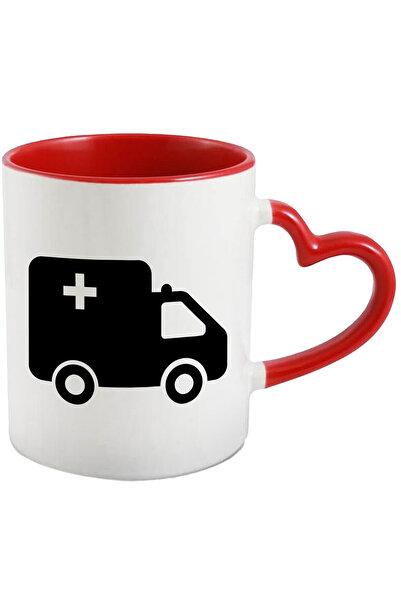 StoryGift Romania Cana Cu O Dubita - Vehicul Salvare Cu Maner Inima Rosie, Cu...