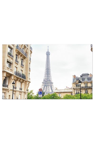 StoryGift Romania Tablou Canvas Descoperind Parisul: Tanara Frumoasa Si Turnul Eiffel, Femeie, Calatorie, Europa,