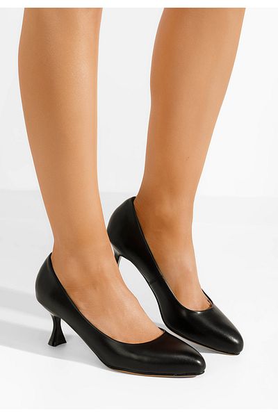 B T Shoes Pantofi Damă Piele Kyrsten Negri