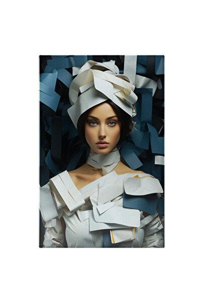 StoryGift Romania Tablou Canvas: Femeie Draguta Cu Vestimentatie Moderna - Mo...