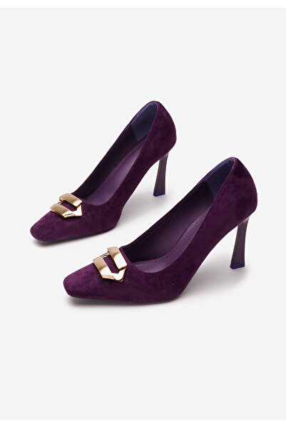 B T Shoes Fialové lodičky do špičky Xeresa