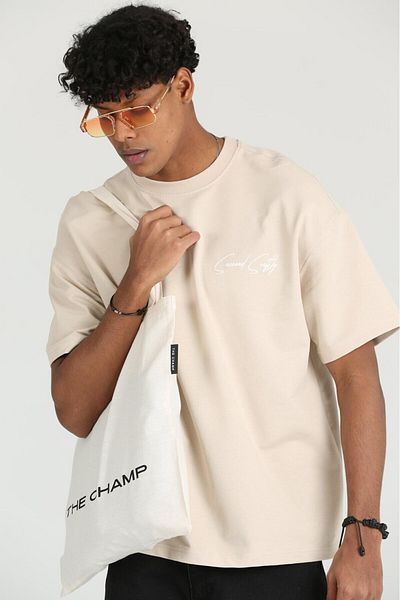The Champ Clothing Ανδρικό μπλουζάκι με 2 νήματα με στάμπα Caeed Smithy
