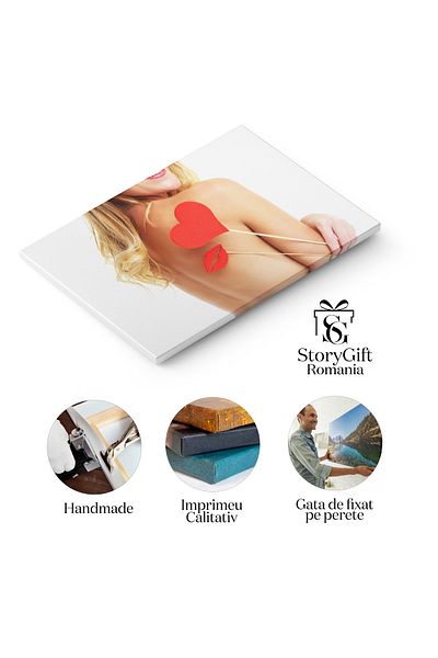 StoryGift Romania Tablou Canvas - Lenjerie Senzuala: Atingere Si Eleganta