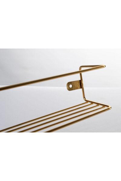 Jusso Multi-Purpose Single Tier Shelf Spice Rack Metal Spice Stand Kitchen Shelf Gold
