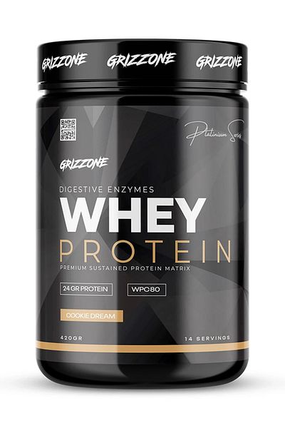 GRIZZONE Grızzy Whey Protein Pro 420 Gr 14 Servings (Cookie)