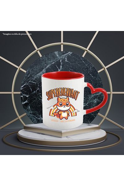 StoryGift Romania Super Annoying Superhero Mug, Courage And Determination, 330ml, Ceramic With Handle In, With ,stg