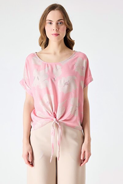 FEVER Desenli bağcıklı bluz