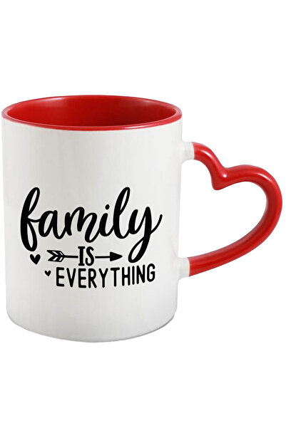 StoryGift Romania Cana Cu Inimioare Si Textul "family Is Everything" - Famili...