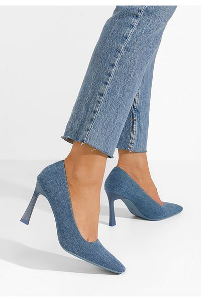 B T Shoes Pantofi Cu Toc Subtire Vuria Denim