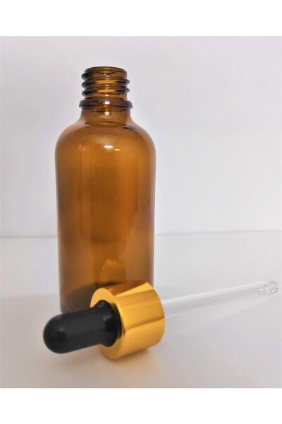 makrobay 100 Ml Amber Droper Cam Damlalıklı Kehribar Boş Şişe(10adet)