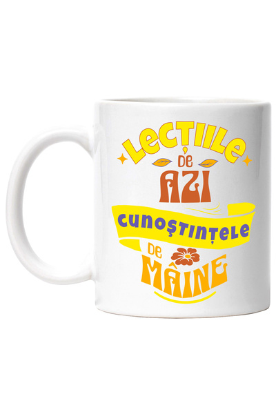 StoryGift Romania Cana Lectiile De Azi, Cunostintele De Maine, 330ml, Ceramic...