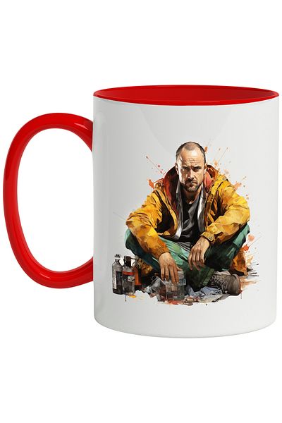 StoryGift Romania Mug With Jesse Pinkman, Breaking Bad, Fictional Character, Bottles, Multicolor 330 ml,, With ,STG