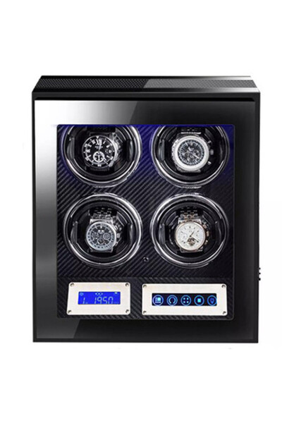 iUni automatický natahovač hodinek, luxusní natahovač hodinek 4 Carbon