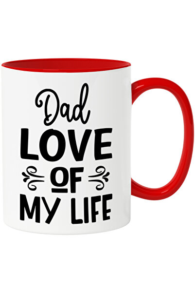 StoryGift Romania Cana Pentru O Fata Care Isi Iubeste Tatal Cu Maner Rosu, Cu...