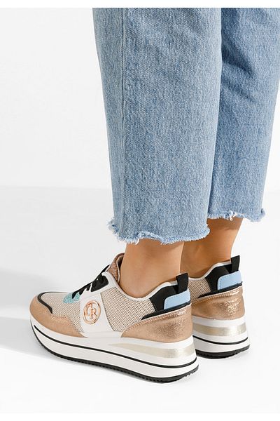 B T Shoes Sneakers Cu Platforma Zarida V2 Champagne