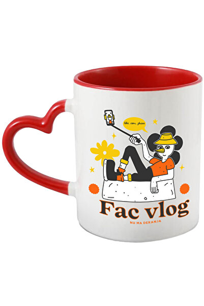 StoryGift Romania Cana Rata Facand Vlog, Selfie, Nu Ma Deranja, 330ml, Cerami...