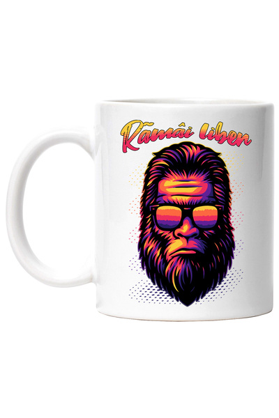 StoryGift Romania Cana Gorila Cu Ochelari De Soare Rãmâi Liber, 330ml, Cerami...