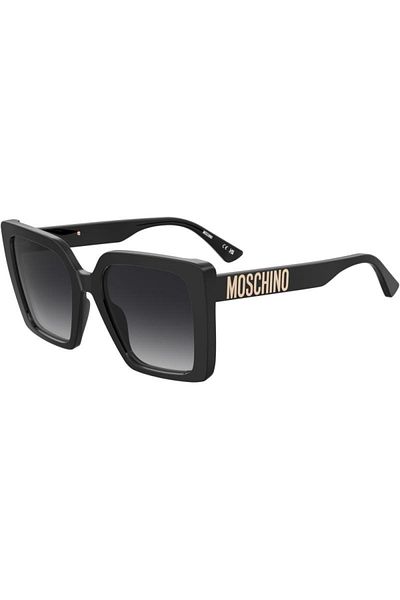 Moschino Ochelari de soare pentru femei Moschino MOS172/S 807/9O, Plastic, Negru, 54 mm