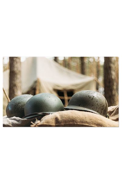 StoryGift Romania Tablou Canvas Casti De Metal Ale Infanteriei Armatei Statelor Unite Istorie, Militar, Armura 30
