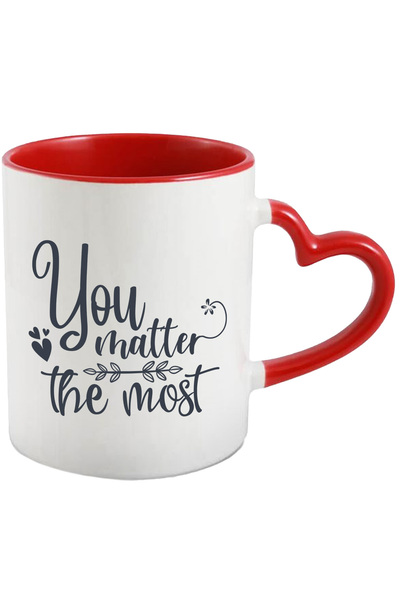StoryGift Romania Cana Cu Inimioare Si Textul "you Matter The Most" - Tu Cont...