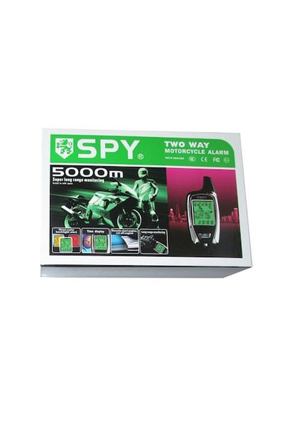 SPY Alarma cu pager Spy 5000m pentru motociclete si scutere, senzor de perimetru, pornire motor,