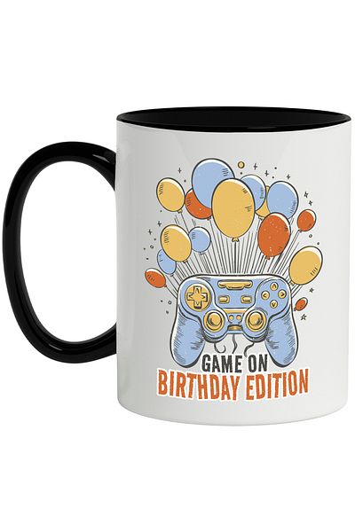 StoryGift Romania Mug With Message In English game On Birthday Edition, Controller, Multicolor 330 ml, With