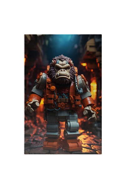StoryGift Romania Tablou Canvas: Gorila In Stil Lego Animatie, Arta, Intuneri...