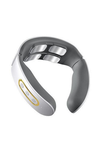 MACVI Aparat de Masaj Cervical cu Impuls Electromagnetic Macvi®, 4 Electrozi, 6 Tipuri Masaj, 9 Nivele