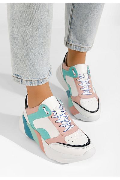 B T Shoes Sneakers Dama Piele Searra Multicolori