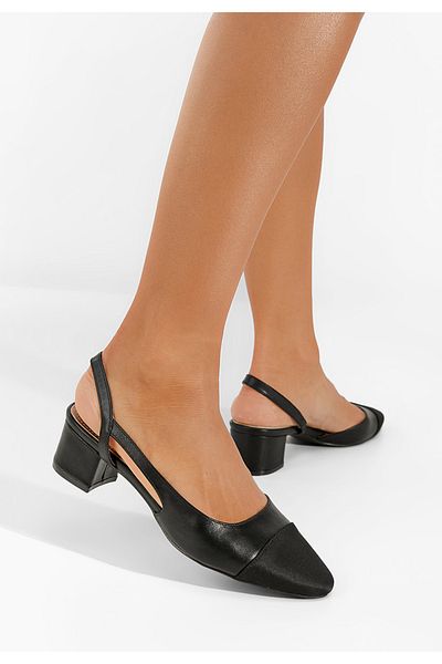 B T Shoes Pantofi Slingback Varese Negri
