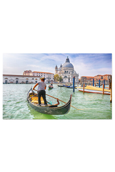 StoryGift Romania Tablou Canvas Peisaj Urban La Venetia Cu Canalul Grande Ven...