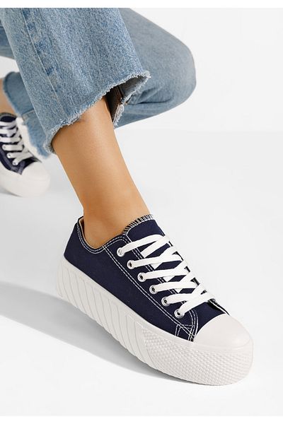 B T Shoes Tenisi Cu Talpa Inalta Alisson Navy