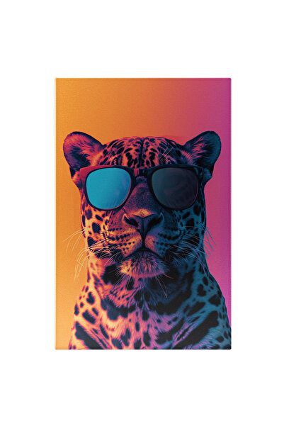 StoryGift Romania Tablou Canvas Jaguarul Pierdut În Degradeul De La Galben La...