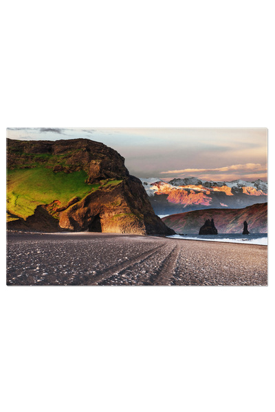 StoryGift Romania Tablou Canvas: Dramatism Natural In Vestrahorn - Peisaj, Na...