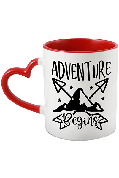 StoryGift Romania Cana Cu Munti Si Sageti Cu Mesajul In Engleza "adventure Be...