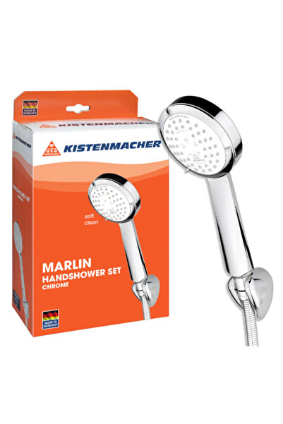 Kistenmacher Marlin Super Elegant Designed Chrome Plated Hand Shower Set 7 x 12.5 x 24.5 cm