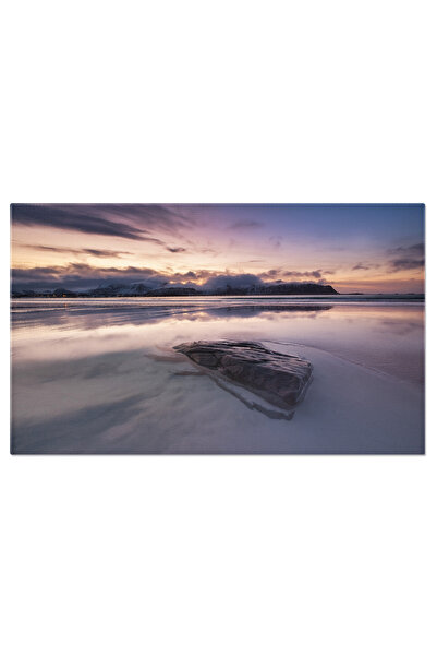 StoryGift Romania Tablou Canvas Plaja Pe Insulele Lofoten, Norvegia Natura, P...