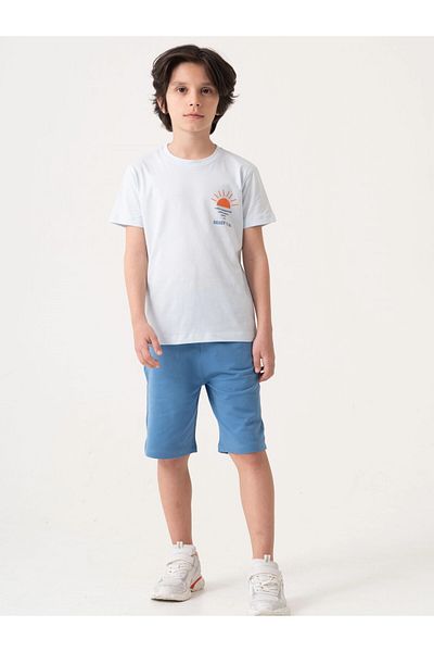 My Hanne Beach Side Back Printed Boy's Suit 50605
