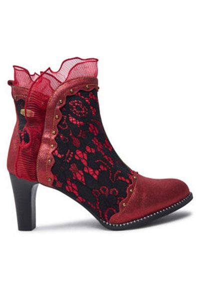 LAURA VITA women's ankle boots ALCBANEO 160 red