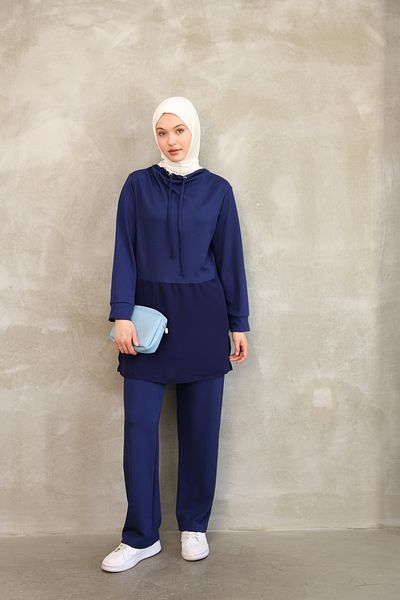 ESL ESLEM Women's Chiffon Detailed Summer Tracksuit Set