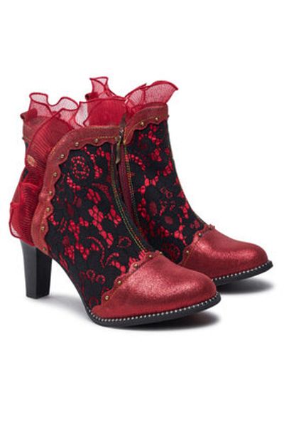 LAURA VITA women's ankle boots ALCBANEO 160 red