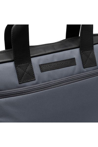 The Chesterfield Brand Geanta pentru laptop de 15 inch, din piele naturala si nylon, The Chesterfield Brand, Narvik