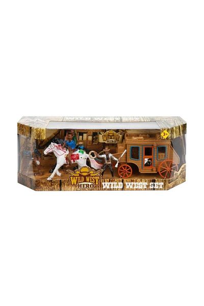 Skygo 77116 Sunman, Cowboy Game Set with Horse and Carriage
