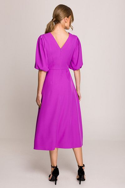 Stylove Rochie cu mâneci de culoarea bumbacului