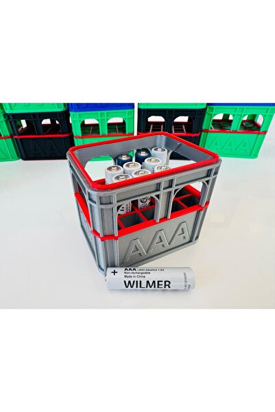 OEM Organizator Baterii AAA - Gri